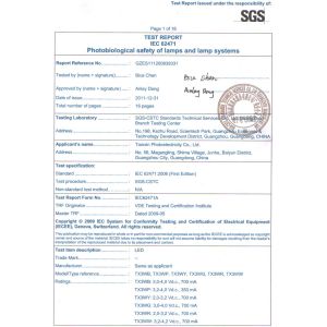 GUANGZHOU TIANXIN PHOTOELECTRIC CO., LTD Certifications
