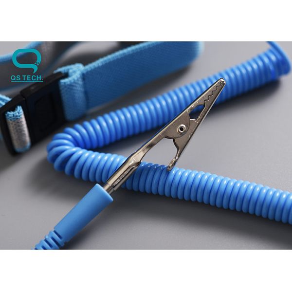 Antistatic Wrist Straps Adjustable Fabric Band Grounding For ESD Cleanroom