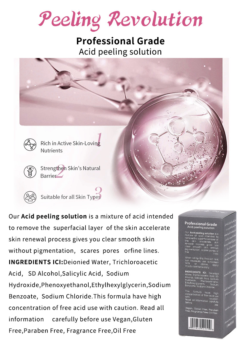 25% Skin Peeling Solution Acid Peeling Serum High Quality Skin Peeling Serum