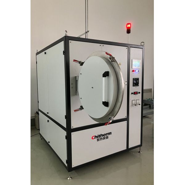 HWF100-10NH Atmosphere Sintering Furnace showing industrial design and chamber details