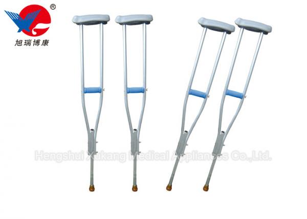 Cheap Anti Slip Medical Walking Crutches , Aluminum Alloy Adjustable Walking Cane for sale