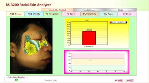Portable Skin Analysis Machine Skin Testing Machine For Face Enhanced / Rejuvenation