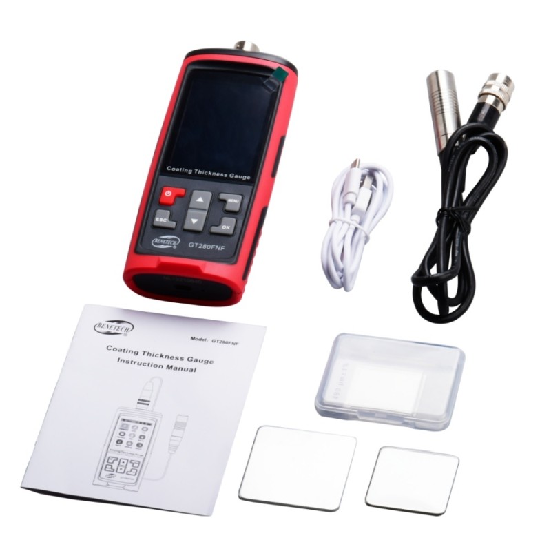 GT280FNF Digital Coating Thickness Gauge Non Destructive Testing For Car Painting Industry