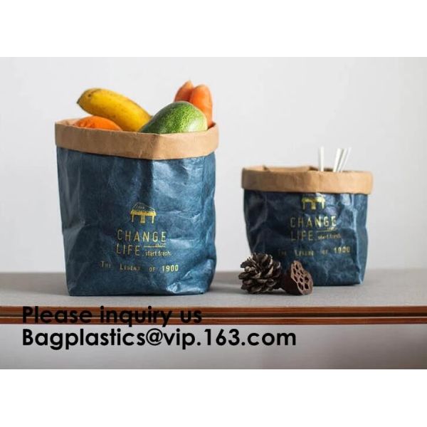 DuPont Paper Bags Shopping Bag,Custom LOGO Tyvek Washable Tearproof Paper Tote Shopping Bag, Bagease, Bagplastics, Pak