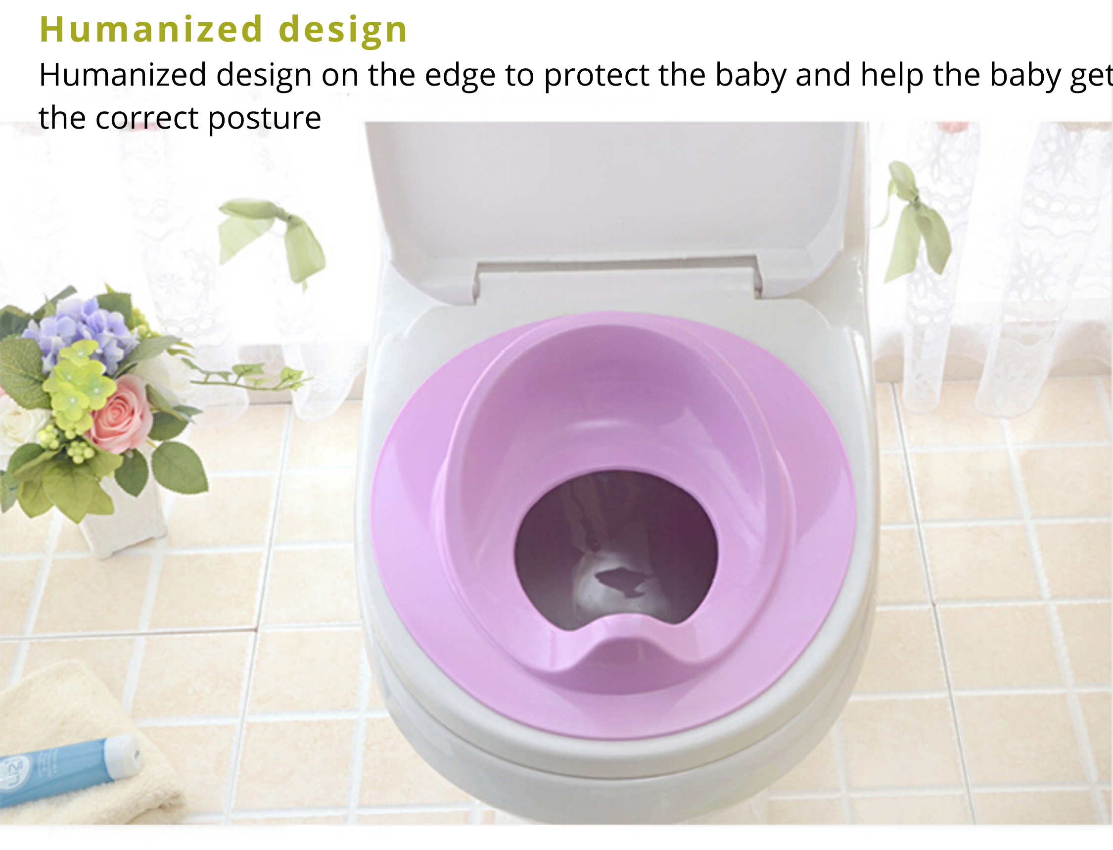 Fashionable Multiple Color Baby Toilet Seat Accept Customized Logo