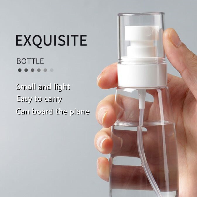 Continuous Mist Spray Bottle Water Mister Travel Bottle With Pump Face Spray 30ml 100ml PETG