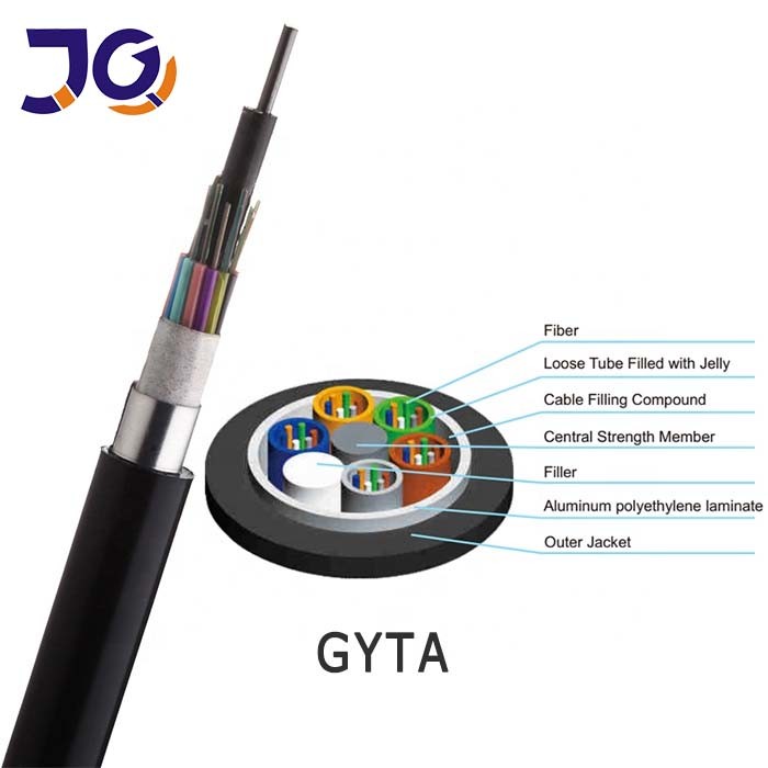 Underground Fiber Optical Cable Stranded Loose Tube Armored Fiber Optic Cable GYTA GYTA53