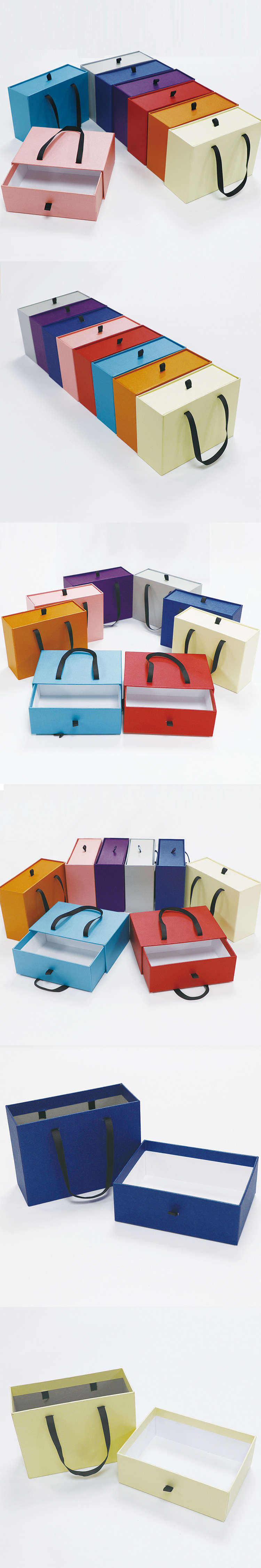 Embossing 0.5kg 800gsm Sliding Cardboard Drawer Box Bags