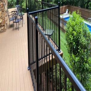 Quality Cast Iron Brackets Design Aluminum Square Pipe Railing wholesale