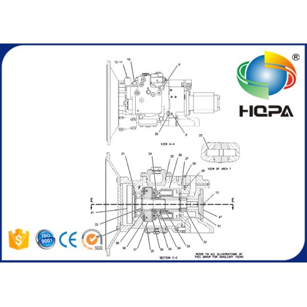 204-2792 2042792 Hydraulic Gear Pump Seal Kit For 322C 322C FM 325C