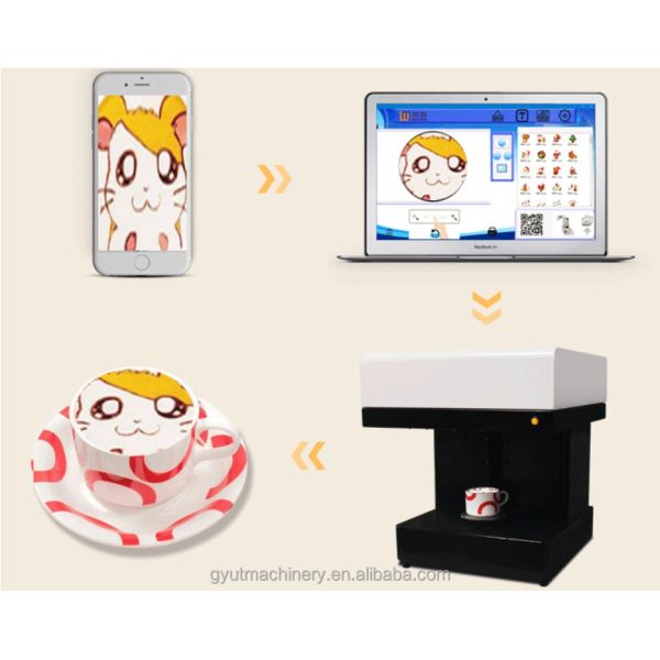 2023 Multi Function Coffee Cake Printer for American Commercial Edible Food 3D 18 KG