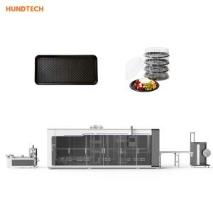 PVC HIPS Automatic Tray Forming Machine Four Pillar Hydraulic