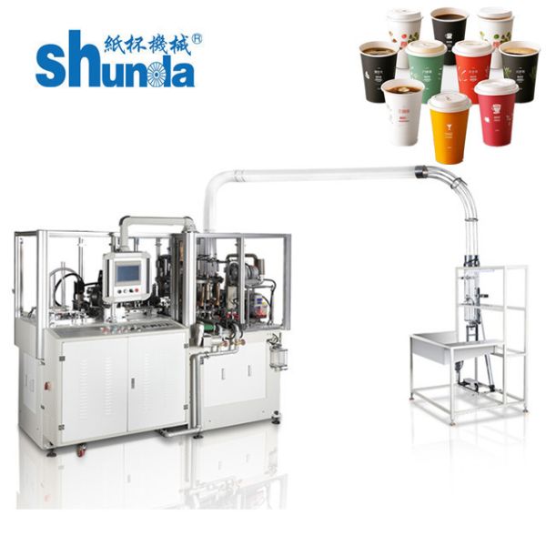 2-16oz Paper Coffee Cup Making Machine Automatic For Hot Drinks And Cold Drinks
