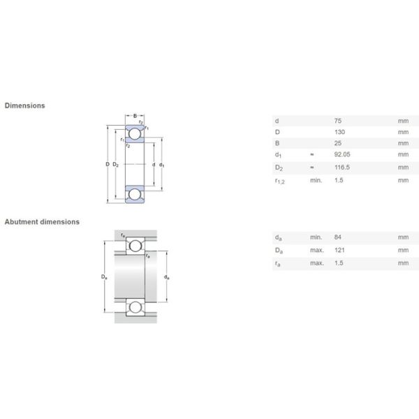 Professional Insulated Traction Motor Bearings Replacement 6215 M/C4VL0241