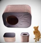 Extrem Large Cardboard Cat Scratcher Cube Double - Sided Thick Surfaces For Play