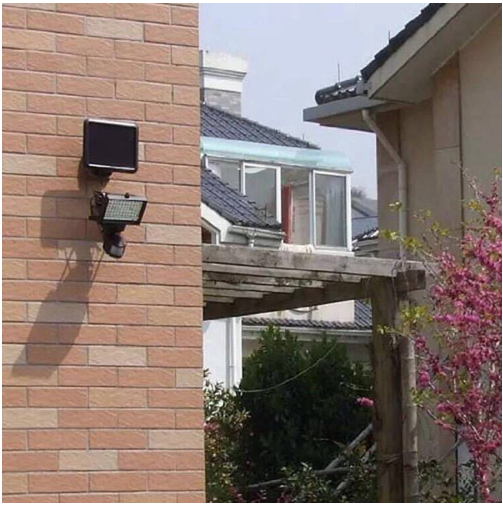 SMD2835 60 LEDS Solar Powered Led Security Light Motion Detector Easy Installation