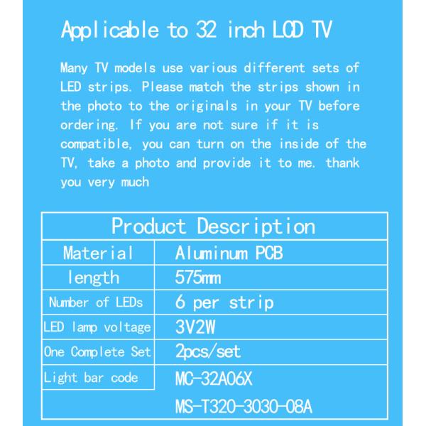 For JS-ME32M106ED.908L MS-T320-3030-08A MC-32A06X 32A/3210