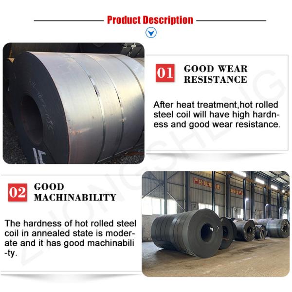 Alloy HRS HRC Q345B Metal Building Steel Hot Rolled Steel Coil 6mm Width 2000mm for Your Benefit