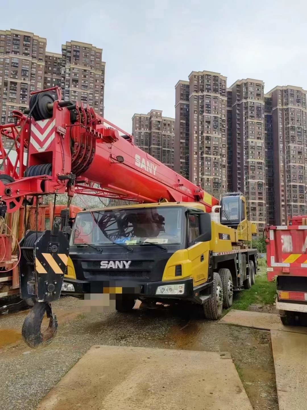 Heavy Duty Used Truck Crane Used Shacman 50 Ton Crane STC500E5 16m Jib Length