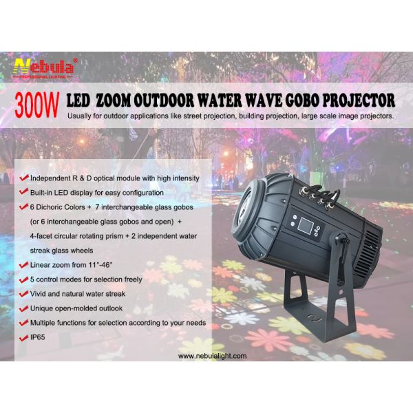 Waterproof Outdoor logo Multi Image Gobo Projector
