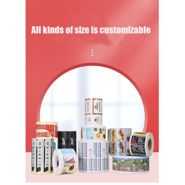 Custom Printing Self Adhesive Vinyl Cosmetic Bottle Roll Sheet Packaging Product Labels Sticker Cosmetic Tube Jars Labels