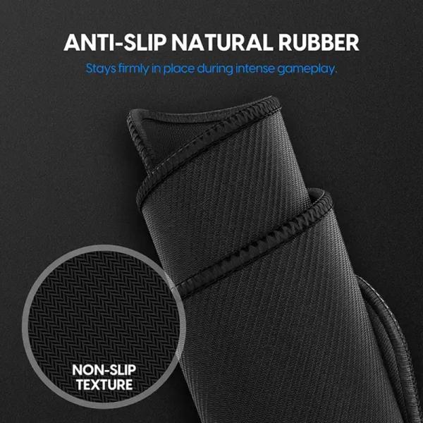 800*300*4mm Custom Waterproof Cordura Fabric Mouse Pad with Woven Label Weaving Mark