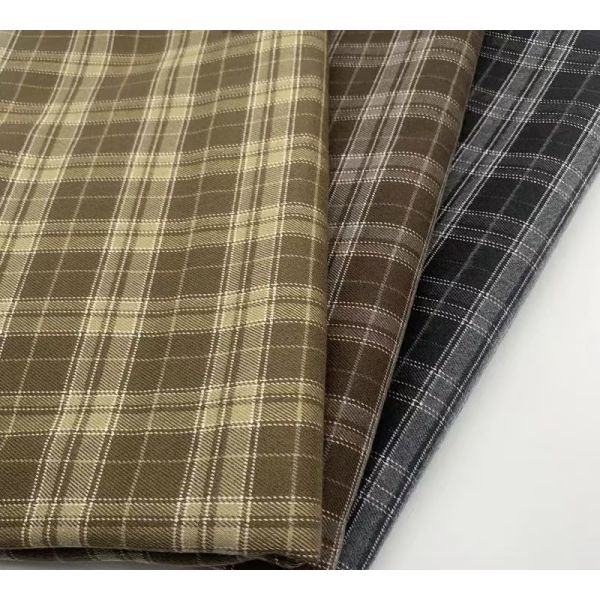 Checked Fabric Grid Chequer Fabric 50%Polyester 50%Polyester 250gsm Shirt Vest Suit Blazer Fabric