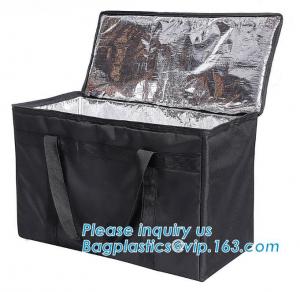 China 4mm Aluminium Foil Insulation PEVA 420D Polyester Cooler Bag,thermal insulation 600D polyester cooler tote bag bagease on sale