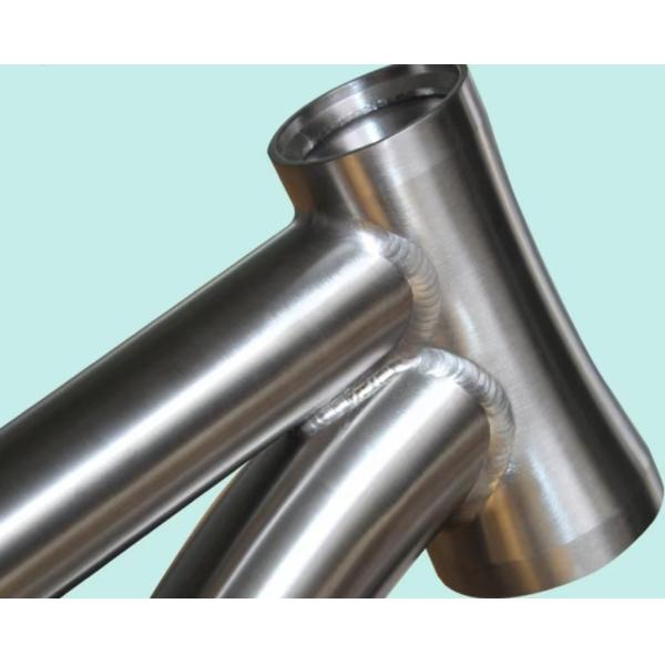 Titanium Alloy Bike Frame For Mountain Bike Internal Wiring Internal Brake Shock Absorption