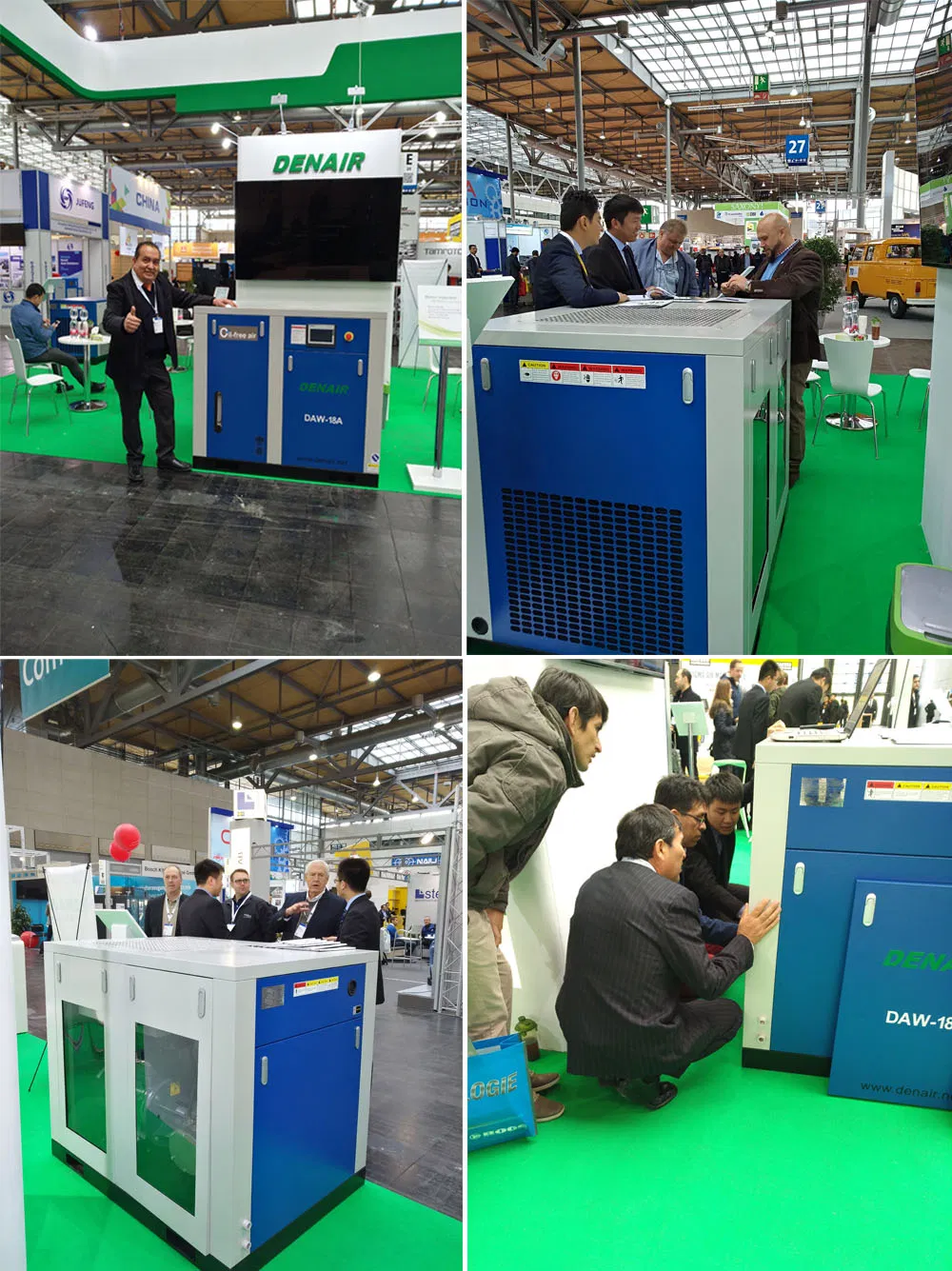 Denair Green Compressed Air 100% Oil Free Dry Type Screw Air Compressor