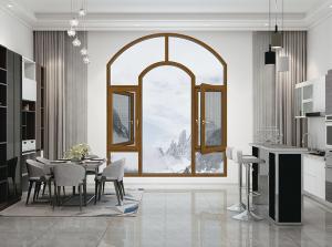 Quality Arched Aluminum Clad Casement Windows Double Glazed Outward Opening wholesale