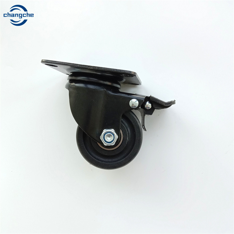 Heavy Duty PU Castors Wheels 2.5 Inch swivel roller wheel Casters