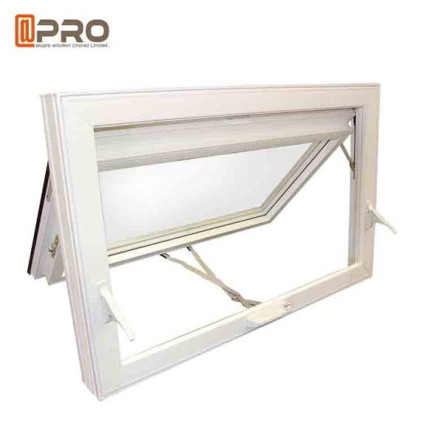 French Vertical Aluminium Double Glazed Awning Windows With Powder Coating french awning window price