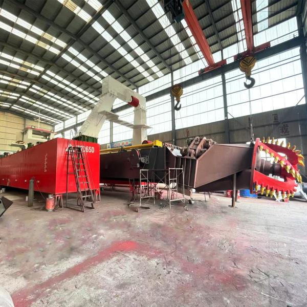 JMD650 Cutter Diesel Dredger Test in Workshop