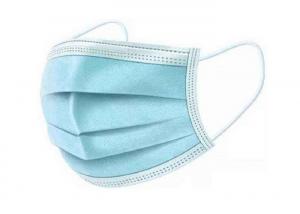 China Blue Earloop 3 Ply Surgical Face Mask Air Pollution Prevention N99 Material on sale