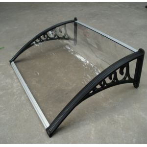 Solid Hollow Polycarbonate Canopy Cover Heat Insulation Aluminum Alloy Frame