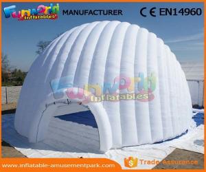 China Large PVC Coated Nylon Or PVC Tarpaulin Inflatable Igloo Tent Inflatable Dome Tent For Outdoor on sale