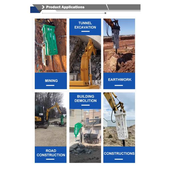 Box Type OEM SB40 Hydraulic Rock Hammer Hydraulic Bead Breaker for 4-7Tons Excavator for Construction