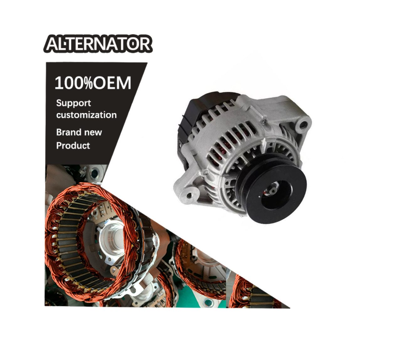 Alternador 12V 110A for Yanmar Marine 6LP, 6LPA Engines 119773-77200 100211-9940, 100211-9941, 101211-9040, 101211-9940