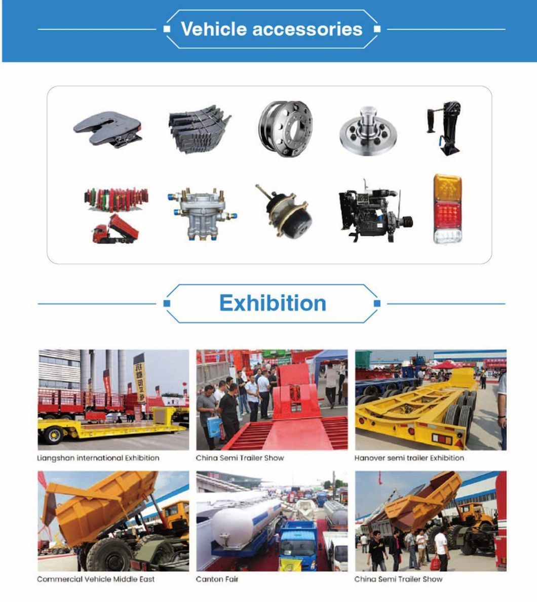 3 Axles Customized Heavy Duty 80 Tons Dump Trailer, Hydraulic Tipping Tipper Semi Trailer