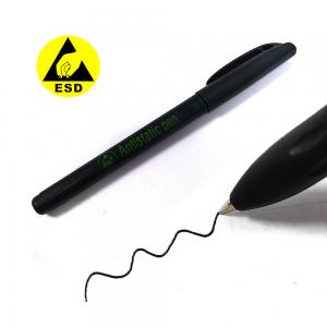 China 0.5mm ESD Antistatic Black Gel Pen With Antistatic Logo For Cleanroom Office on sale
