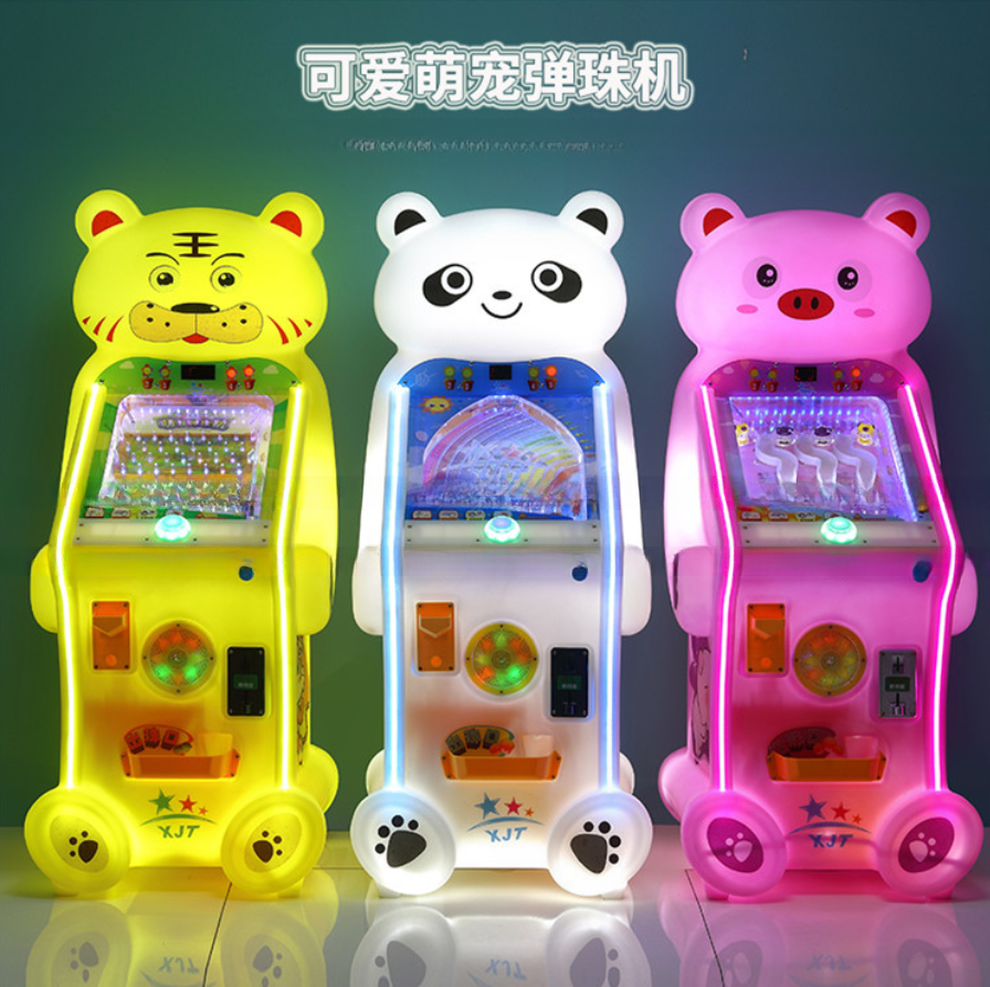 Close-up of game controls and display