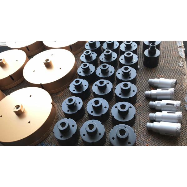 Vacuum Brazed Core Drill Bit , M14 Diamond Core Bit Red Color High Speed