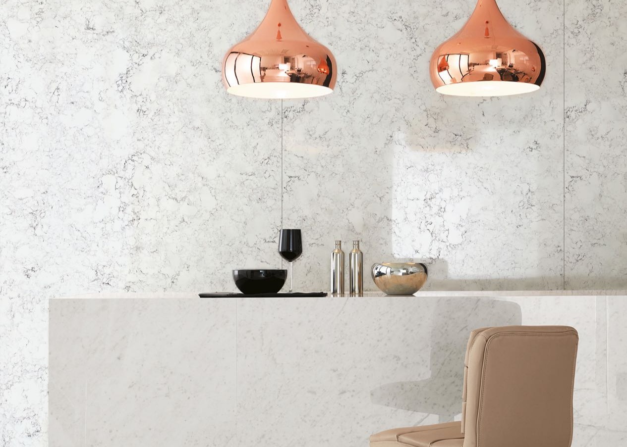 Bathroom Vanitytop Engineered Quartz Stone Polished Leather Surfaces Finished