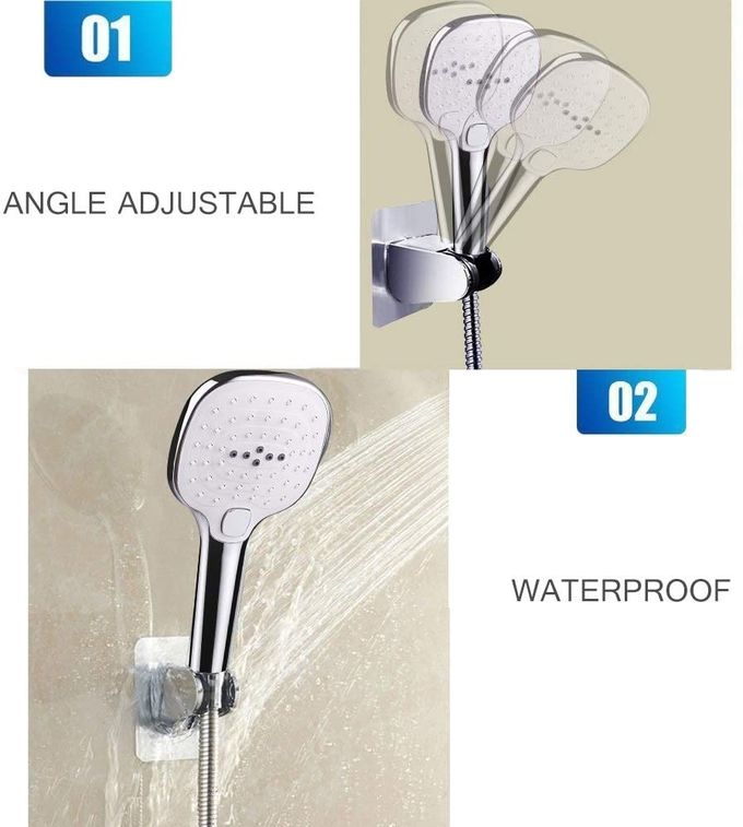 Self Adhesive Shower Head Holder- Adjustable Handheld Shower Hold 0