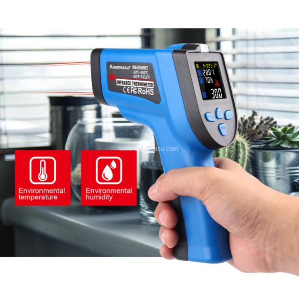 Kaemeasu 550℃ Color Display No Touch Thermometer With K Type Thermocouple
