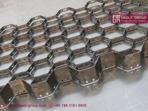Quality 2x12ga Hexsteel Mesh Refractory Linings | Low Carbon Steel | Lance Anchor | China Hexmesh Steel Factory wholesale