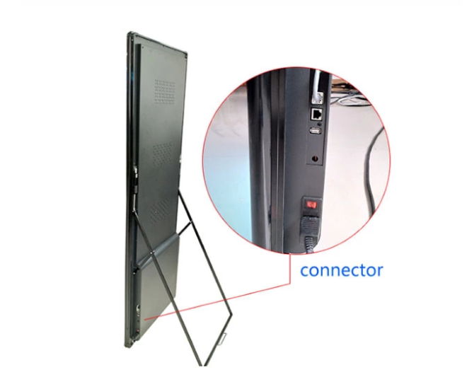 Portable Led Video Wall P1.25 P1.5 P1.86 P2 P2.5 With Wheels Poster Advertising LED Indoor Led Poster Screen Led Digital Display