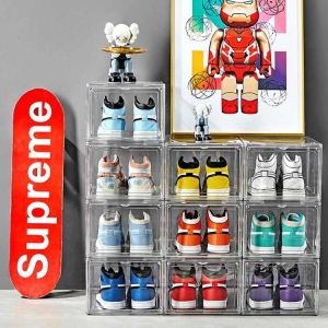Buy cheap Clear Transparent Stackable Shoe Box With Custom Logo from wholesalers