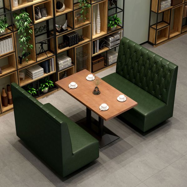 Dining Table Set Seating Booth for Restaurant Furniture Stool Fabric Coffee Dining Table and Chairs for Events